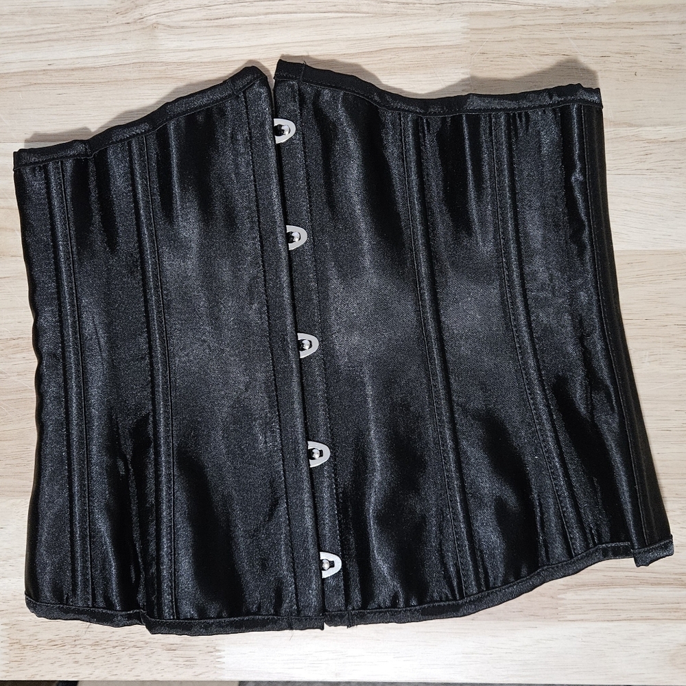 Black Satin Corset